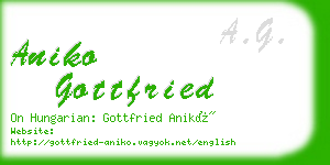 aniko gottfried business card